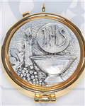 Pyx in Pewter IHS Motif 5.4cm