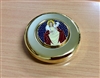 Gold pyx with jeaus and lamb design (75 x 22mm)