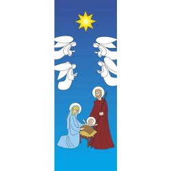 Christmas Holy Family Banner 3.3m x 1.2m (LARGE NO 12)