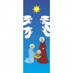 Christmas Holy Family Banner 1.2m x 0.5m (SMALL NO 12)