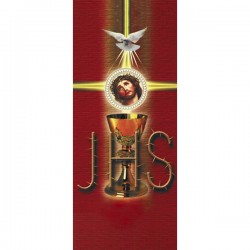 Easter Dove&#44; Christ & Chalice Banner 3.3m x 1.2m
