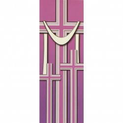 Lenten Shroud & 3 Crosses Banner 1.2m x 0.5m