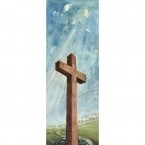 Easter Cross Blue Sky Banner 1.2m x 0.5m (SMALL NO 9)