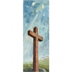 Easter Cross Blue Sky Banner 3.3m x 1.2m