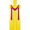 Easter Yellow Cross with Shroud Banner 3.3m x 1.2m (LARGE NO 13)