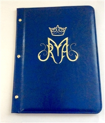 A4 Pocketed sleeves leather folder Blue, Maria design