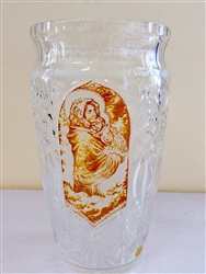 Engraved crystal mother and child