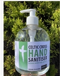 (SPECIAL OFFER) Celtic Cross Hand Sanitiser (Pump Action Dispenser) 70% Alcohol 500ml