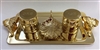 Baptismal set gold 23x14cm