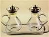 Glass Cruet Set Plain