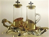 Cruet Set with Gold Tray