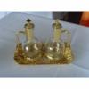 Cruet Set with Gold Tray