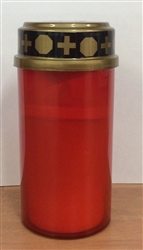 11cm/4.5" Battery operated candle (Red)