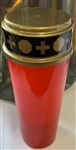 20cm/8" Battery operated candle (Red)