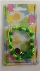 Childrens Rosary Bracelet (Green)