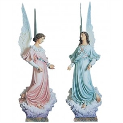 Pair of Guardian Angel Statue