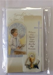 First holy communion card