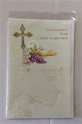 First holy communion card