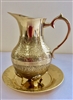 Gold engraved Baptism jug