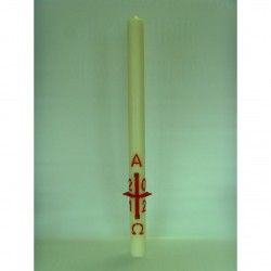 40x3inch Paschal Candle with Wax Relief and Incense Grains