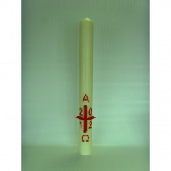 28x3inch Paschal Candle with Wax Relief and Incense Grains