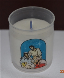 Picture Candle White 24hr
