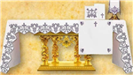 Purple Cross and Grape Altar Cloth