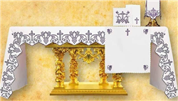 Purple Cross and Grape Altar Cloth