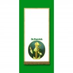 St. Patrick Banner with Gold Trim 160cm x 55cm