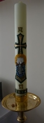 28x3inch Paschal Candle with Wax Relief