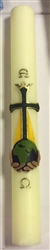 28x3inch Paschal Candle with Wax Relief