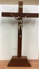 Wooden free standing crucifix