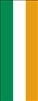 Irish flag banner 0.5 x 1.2m