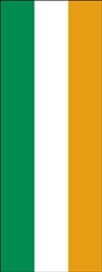 Irish flag banner 0.5 x 1.2m