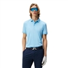 J.Lindeberg Golf Menâ€™s Tour Tech Solid Polo, Baltic Sea