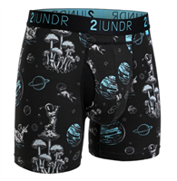 2UNDR Swing Swift Golf Boxer Brief - Space Golf Black