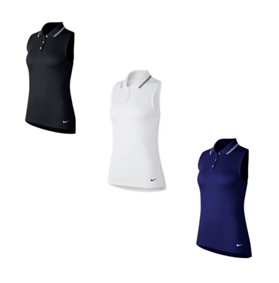 Ladies Nike Victory Sleeveless Golf Polo