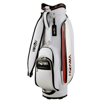 Honma Sporty Cart Bag, White/Red