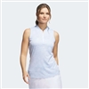 Adidas Womenâ€™s Essentials Sleeveless Golf Polo, Wonder Blue