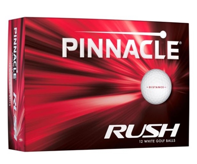 Pinnacle Rush 15-Pack Custom Logo Golf Balls - White