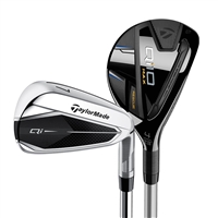 Taylormade Qi10 Combo Iron Set, Steel+Graphite Rescue