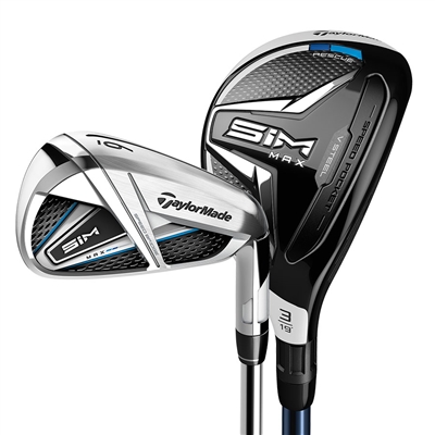 TaylorMade SIM Max Combo Iron Set, Steel Irons/Graphite Hybrids