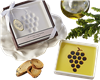 Vineyard select olive oil and balsamic vinegar dipping plate wedding or party favor