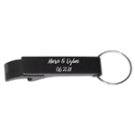 Personalized Bottle Opener with Key Ring Wedding Favor | Nuptial Necessities