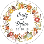 Personalized 3" Seeded Paper Coasters in Full Color Wedding Favors | Nuptial Necessities
