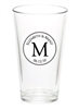 Personalized affordable pint beer glass | wedding favor or party favor