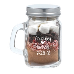 Custom Printed Hot Chocolate Kit in a Mason Jar | Nuptial Necessities