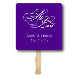 Custom Designed Double-Sided Fan - for Wedding & Party Favor | Nuptial Necessities