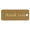 Vintage "Thank You" Favor Tags Made of Kraft Paper | Nuptial Necessities