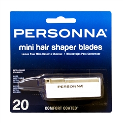 PERSONNA MINI HAIR SHAPER BLADES BLISTER CARDED COMFORT COATED (12 Pack)